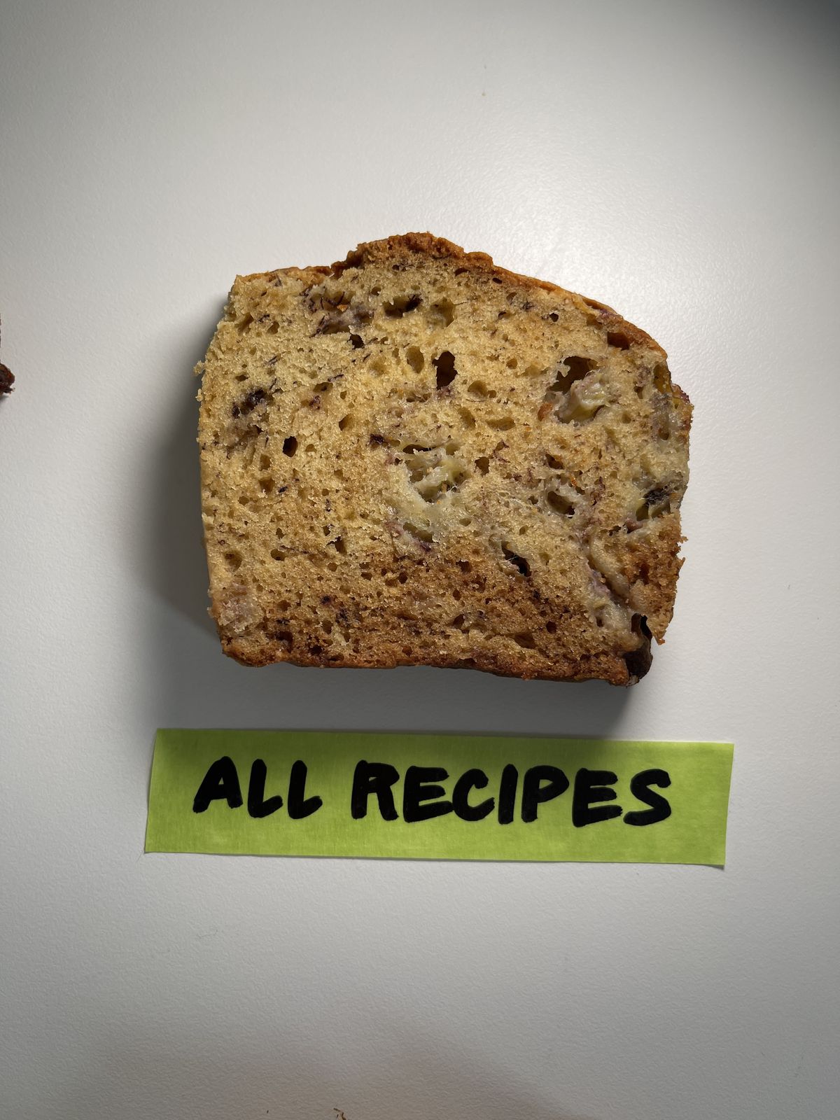 a slice of allrecipes’ banana bread