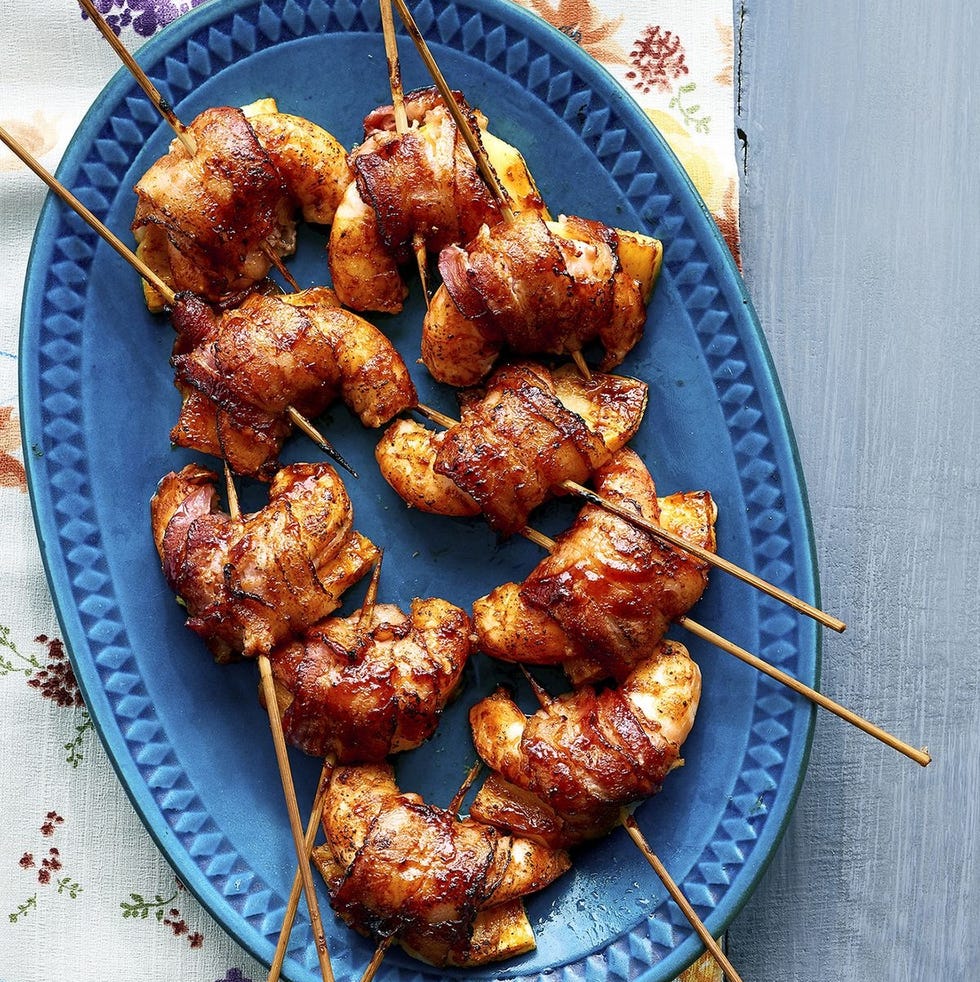 bacon shrimp skewers