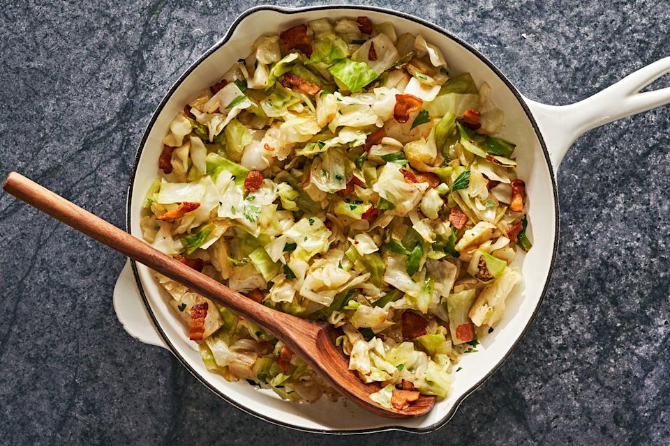 bacon fried cabbage