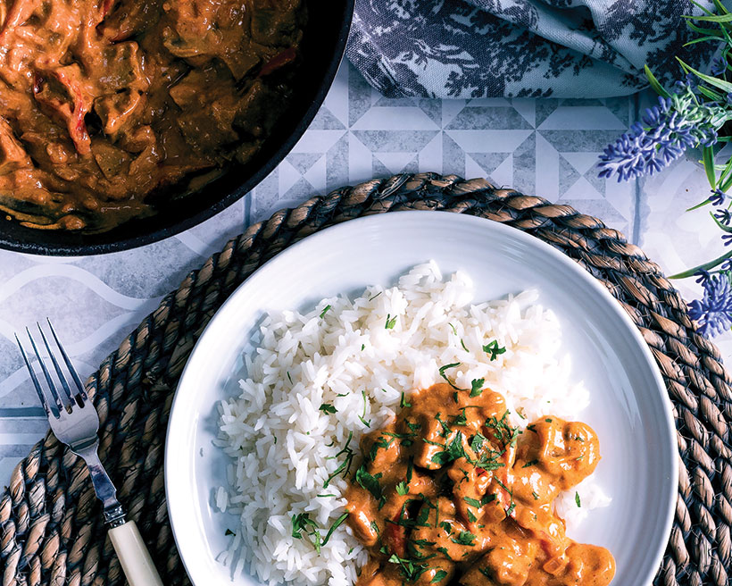 Vegan Seitan Stroganoff