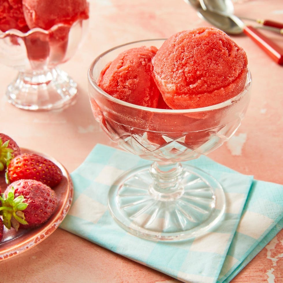 berry desserts strawberry sorbet