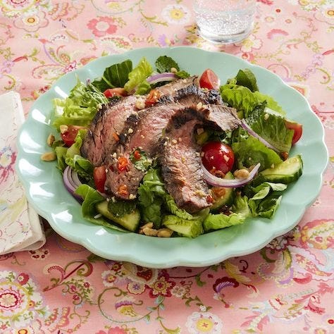 best grilling recipes chile lime steak salad chile lime steak salad