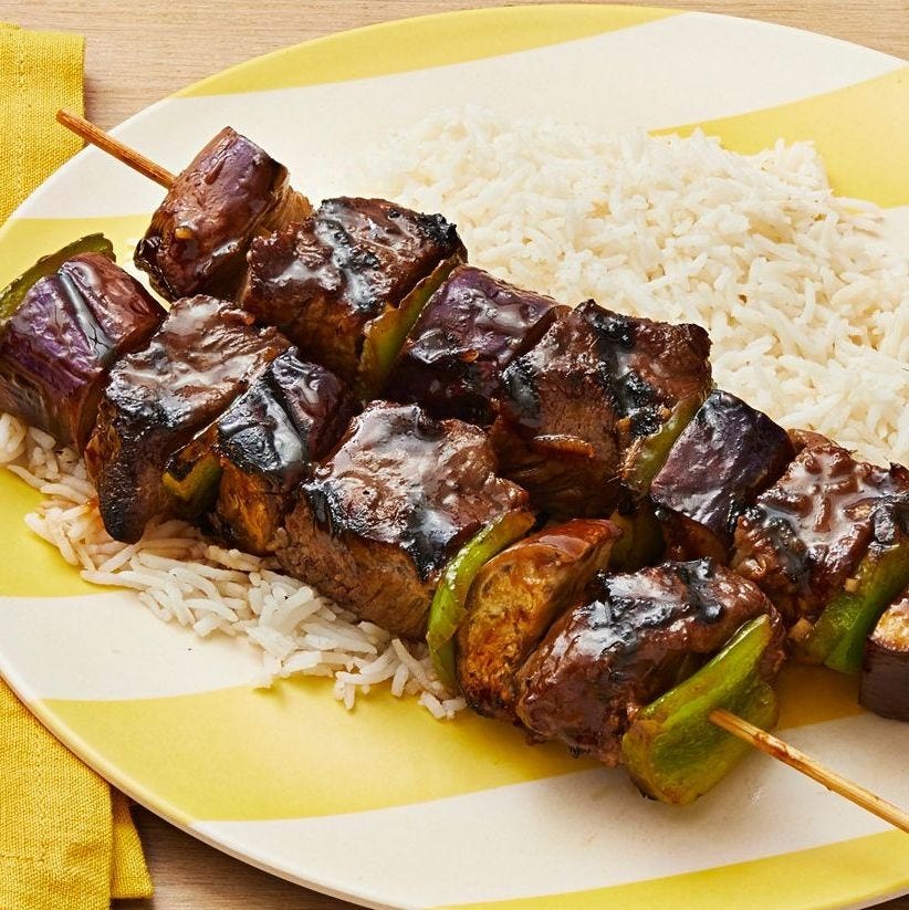 best grilling recipes soy ginger beef kebabs soy ginger beef kebabs