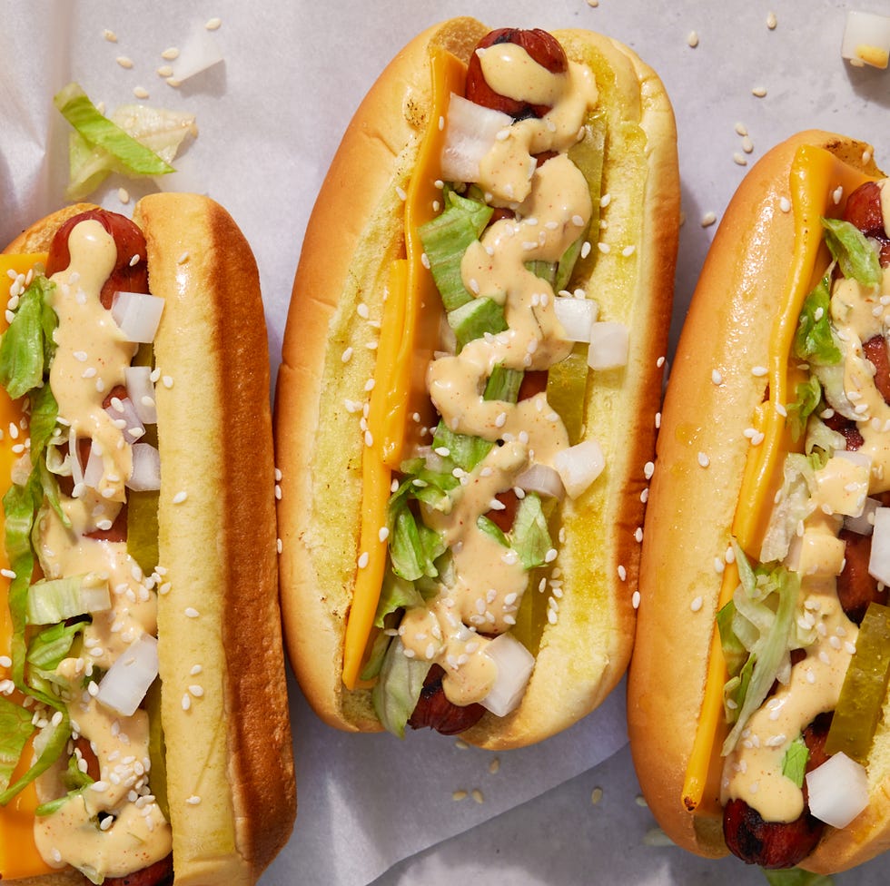 Big Mac Hot Dog - Delish.com big mac hot dog