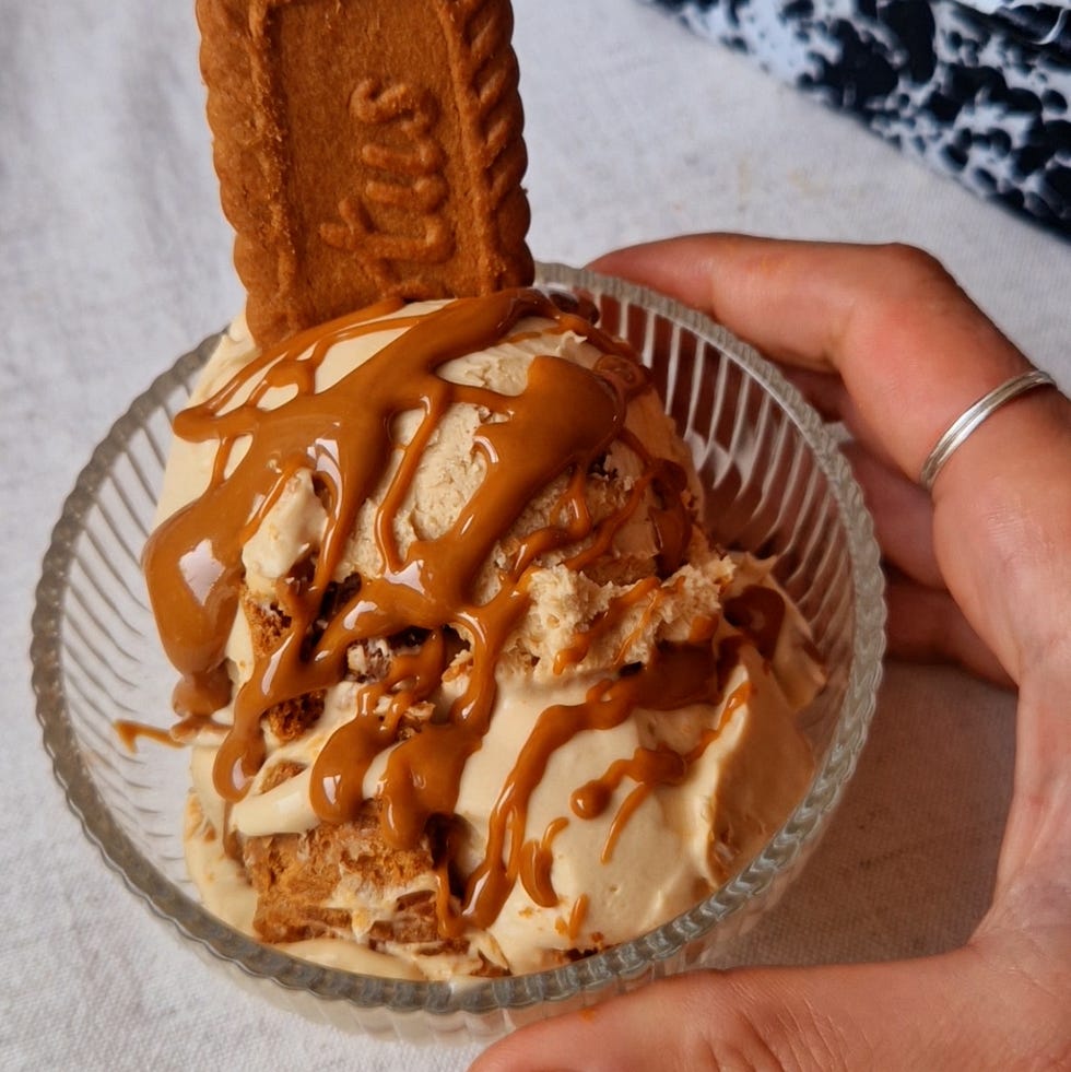 3 ingredient biscoff ice cream