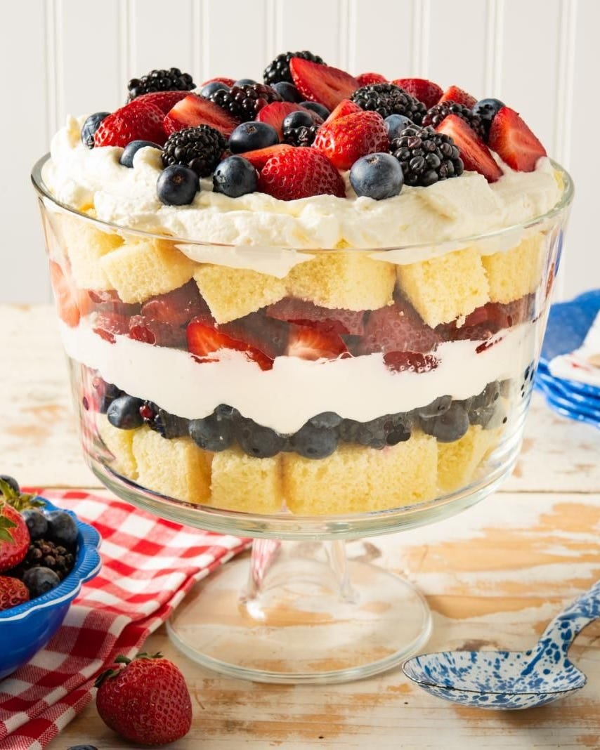 blueberry desserts red white and blue trifle blueberry desserts red white and blue trifle