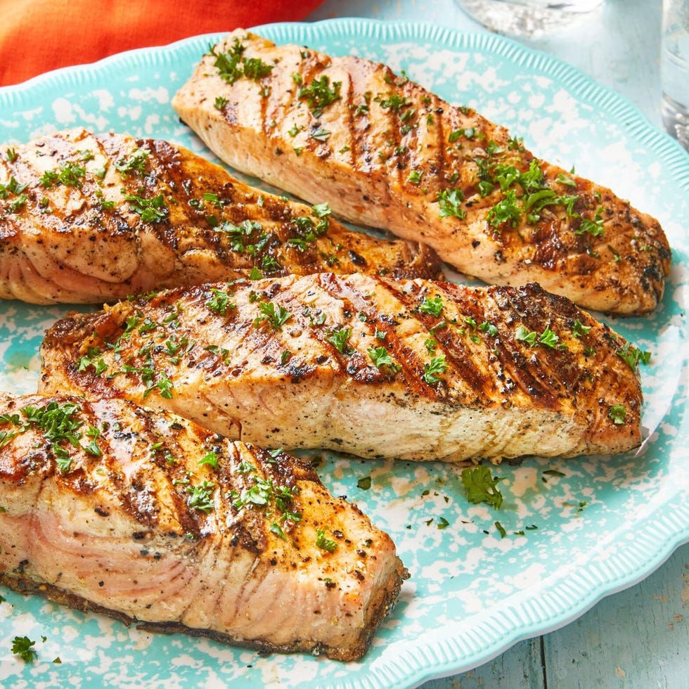 grilled salmon for camping