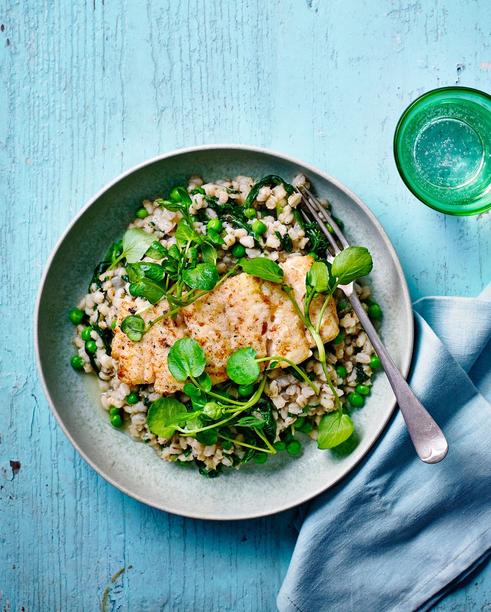 best fish recipes cod and pearl barley risotto