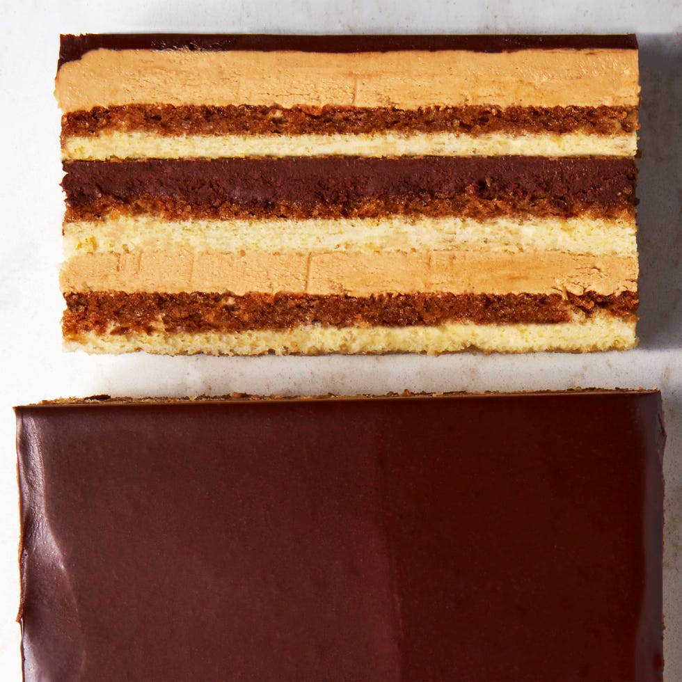 Opera cake a slice of opera cake