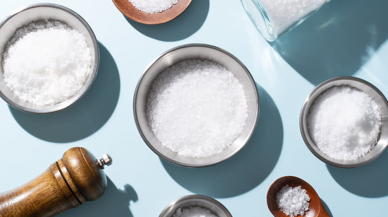 variety of salt displayed