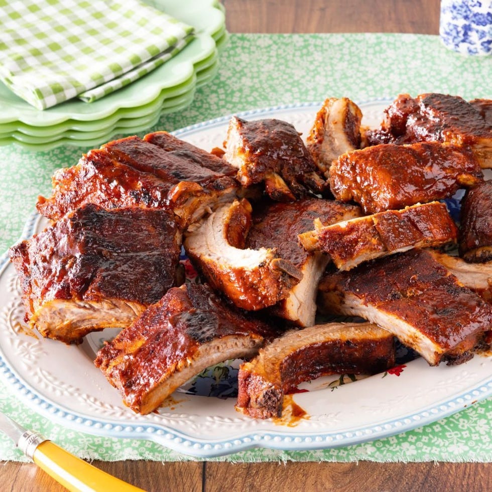 grilled bbq ribs fathers day lunch