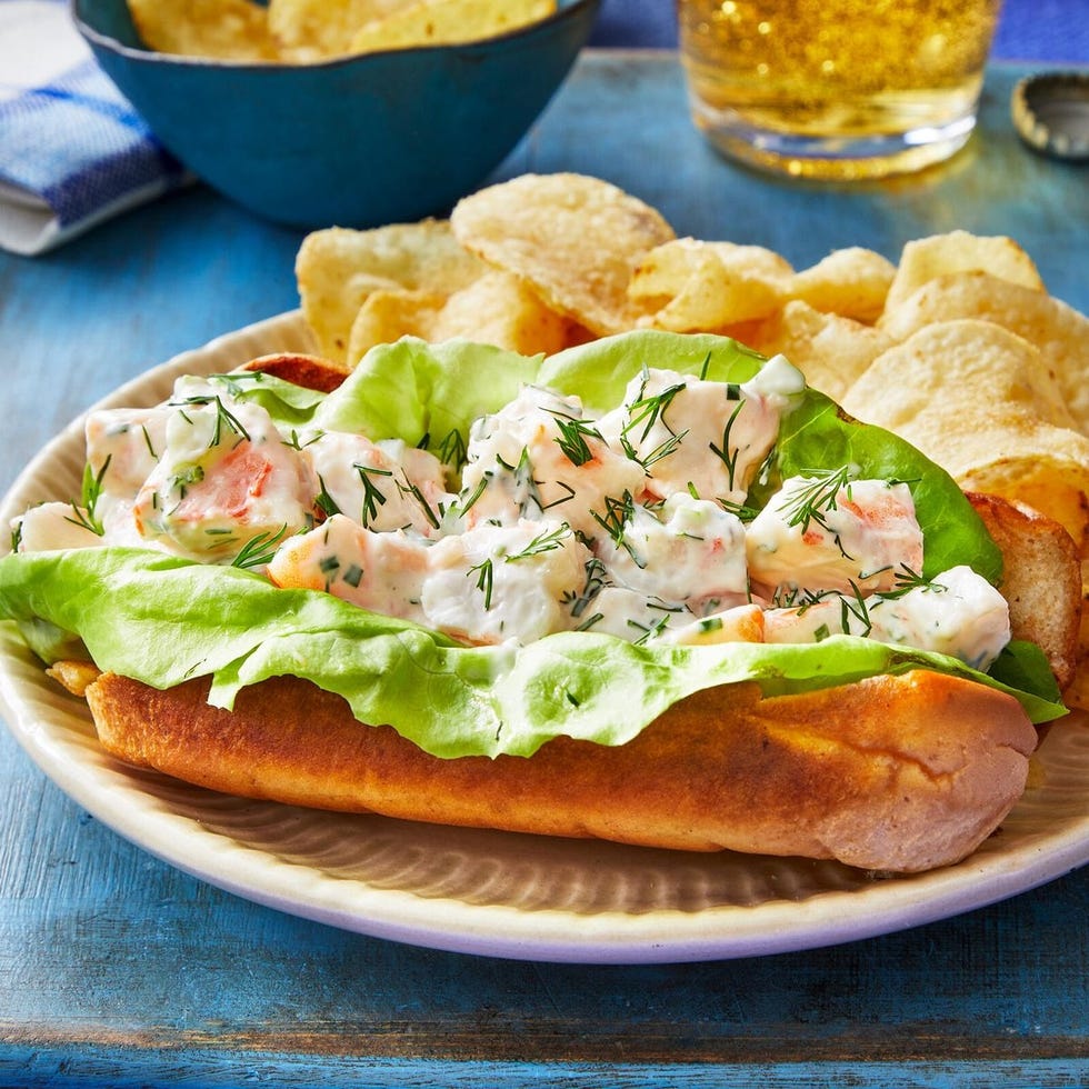 shrimp salad rolls fathers day lunch
