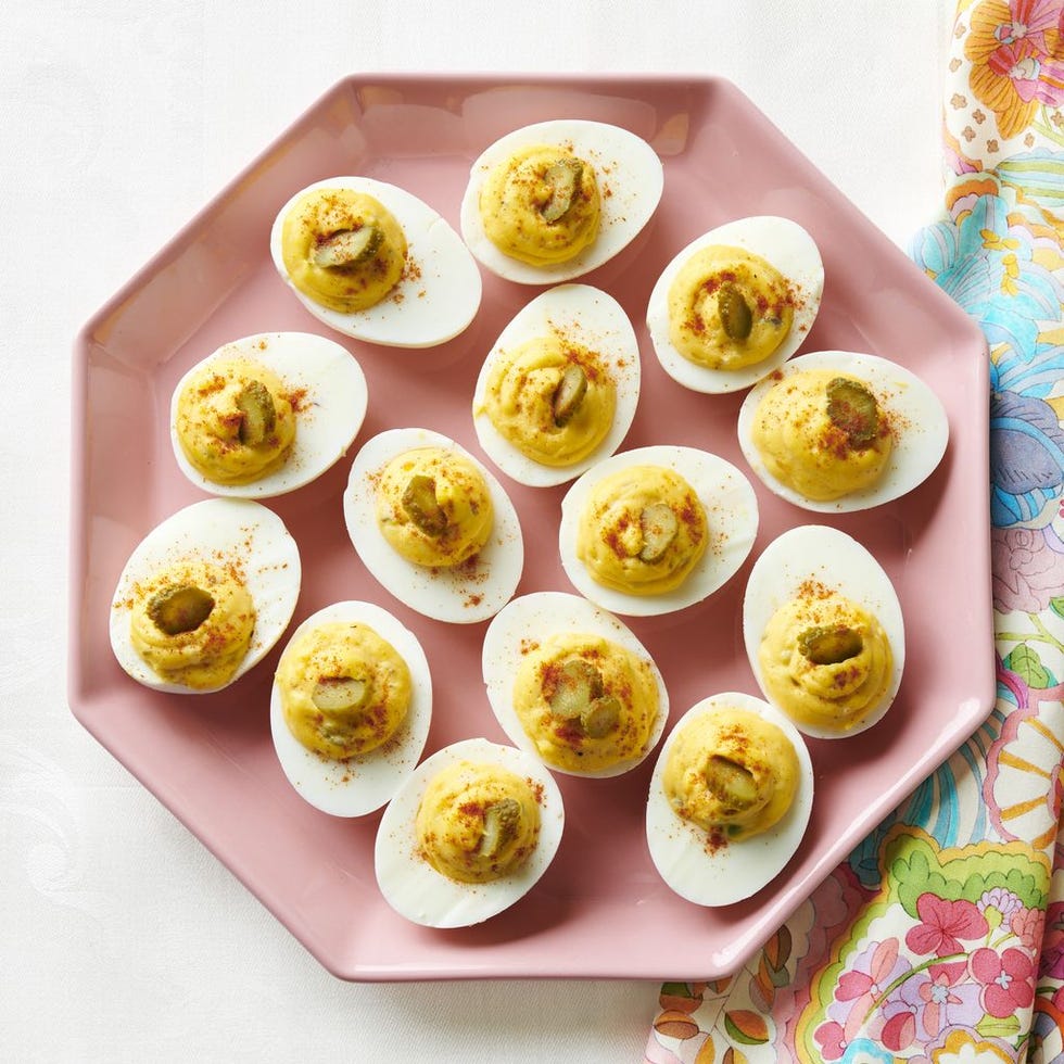 4th of july appetizers dill pickle deviled egg