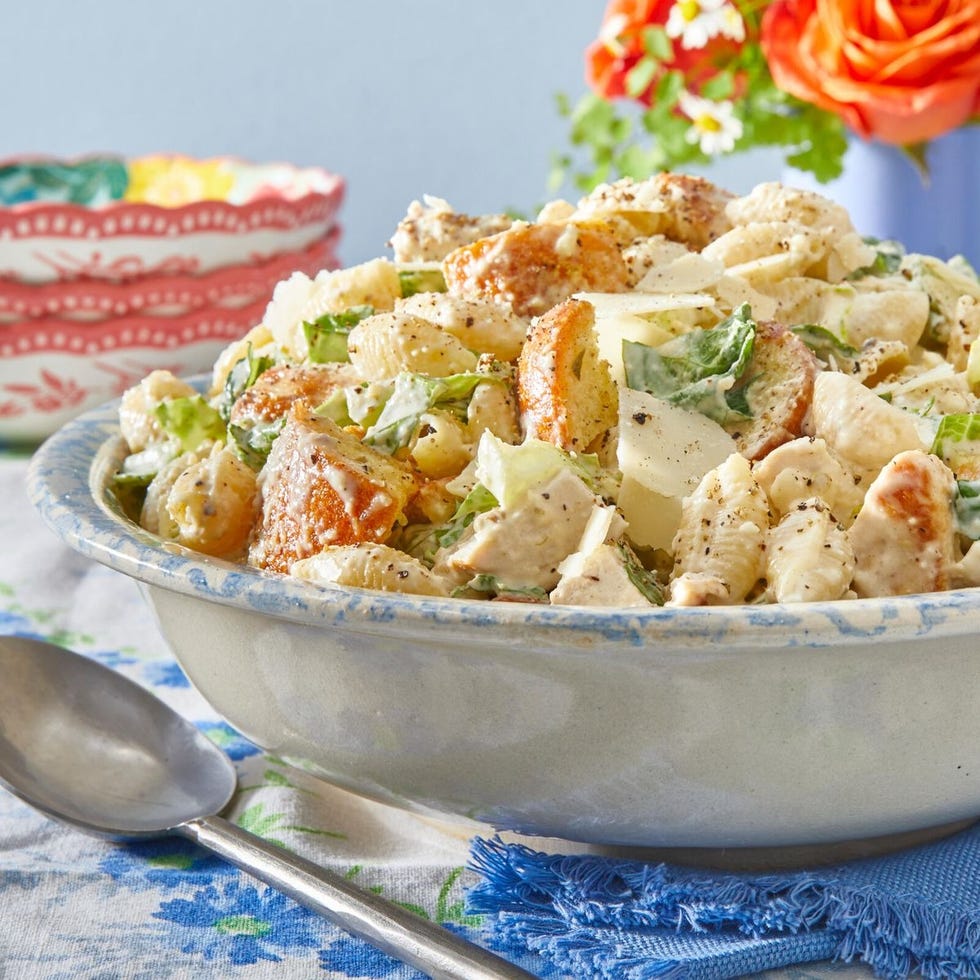 4th of july side dishes chicken caesar pasta salad chicken caesar pasta salad