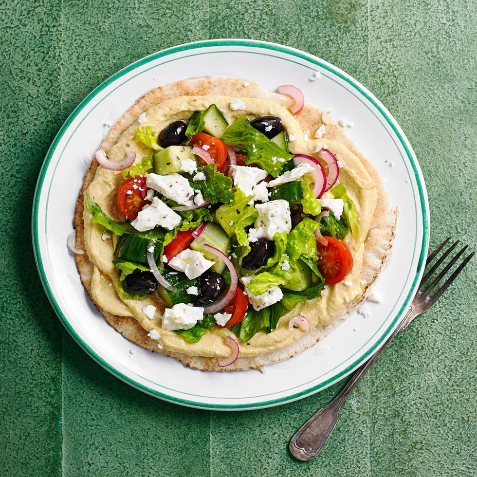 greek salad flatbreads