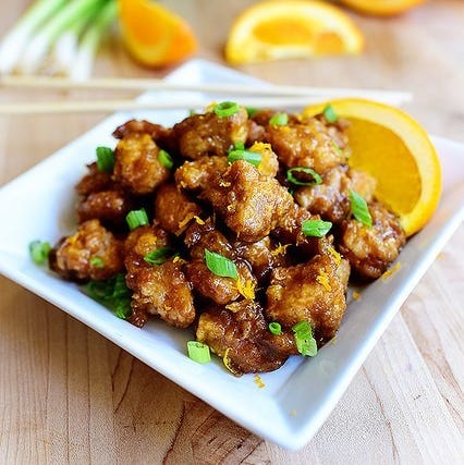 orange chicken thigh recipe