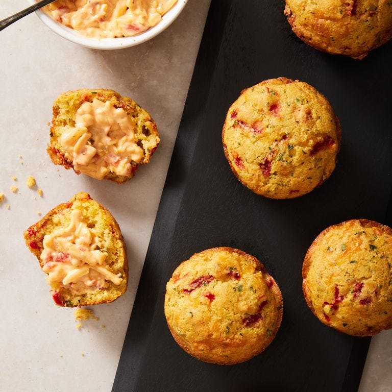 Pimiento Cheese Corn Muffins pimiento cheese corn muffins