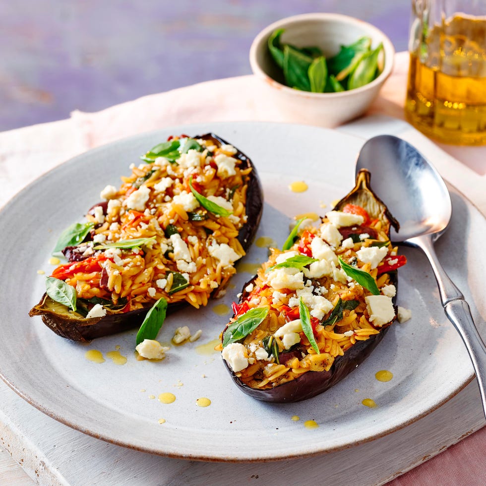 puttanesca stuffed aubergines