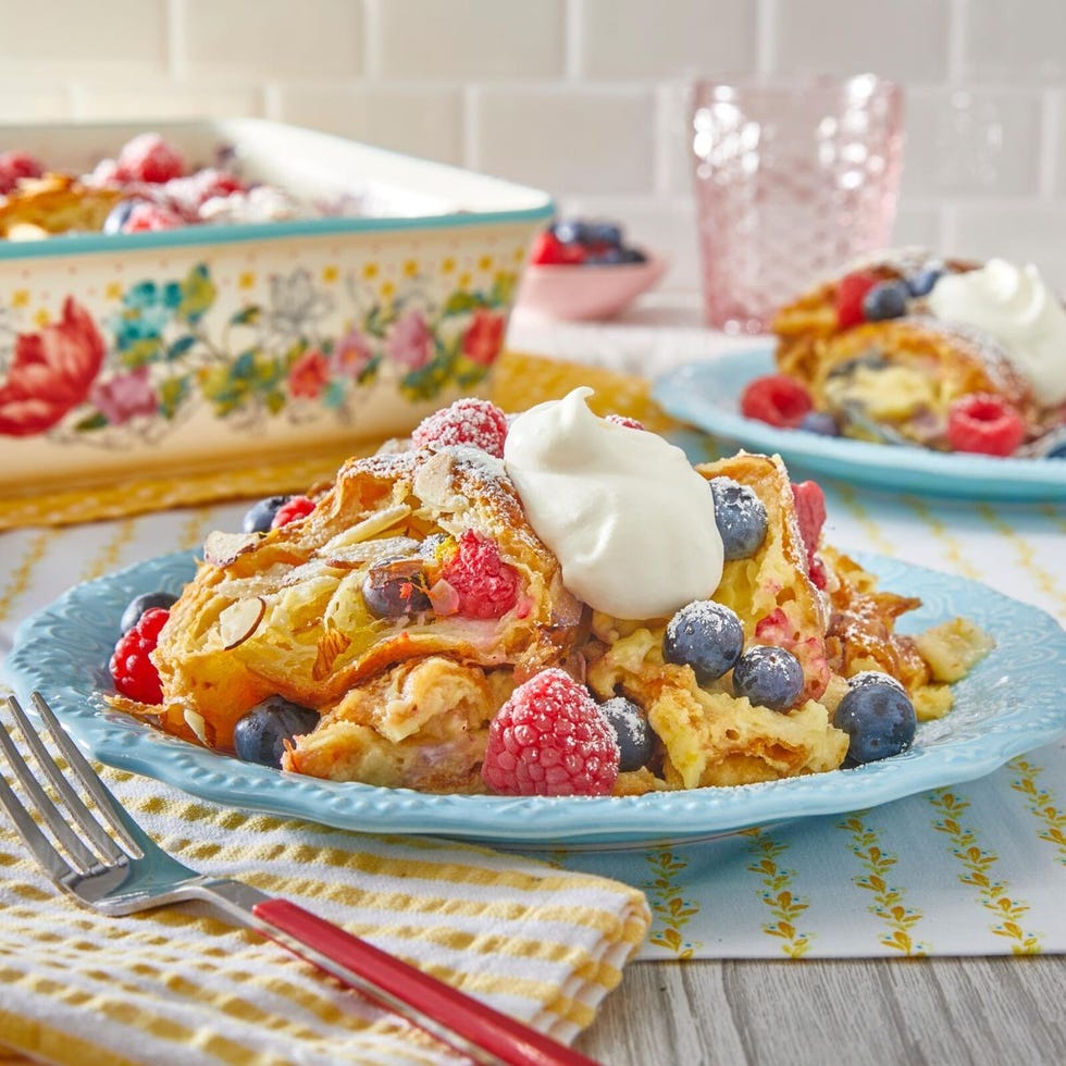white chocolate croissant bread pudding patriotic red white and blue dessert white chocolate croissant bread pudding patriotic red white and blue dessert