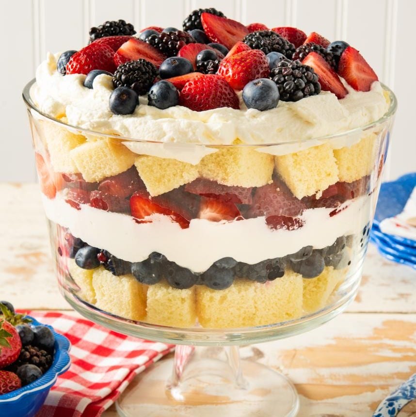 trifle patriotic red white and blue dessert trifle patriotic red white and blue dessert