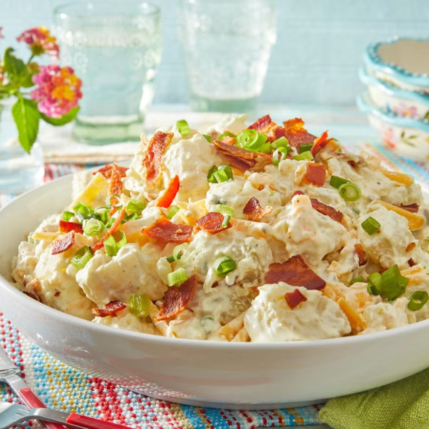 loaded baked potato summer salad loaded baked potato summer salad