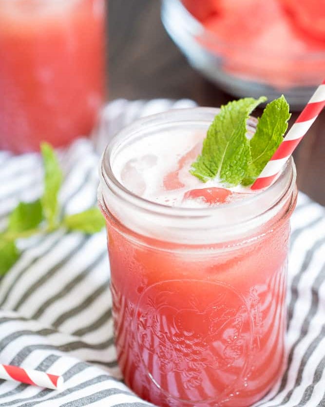 watermelon cucumber mint juice drinks