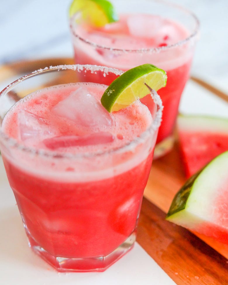 watermelon margarita mocktail drinks