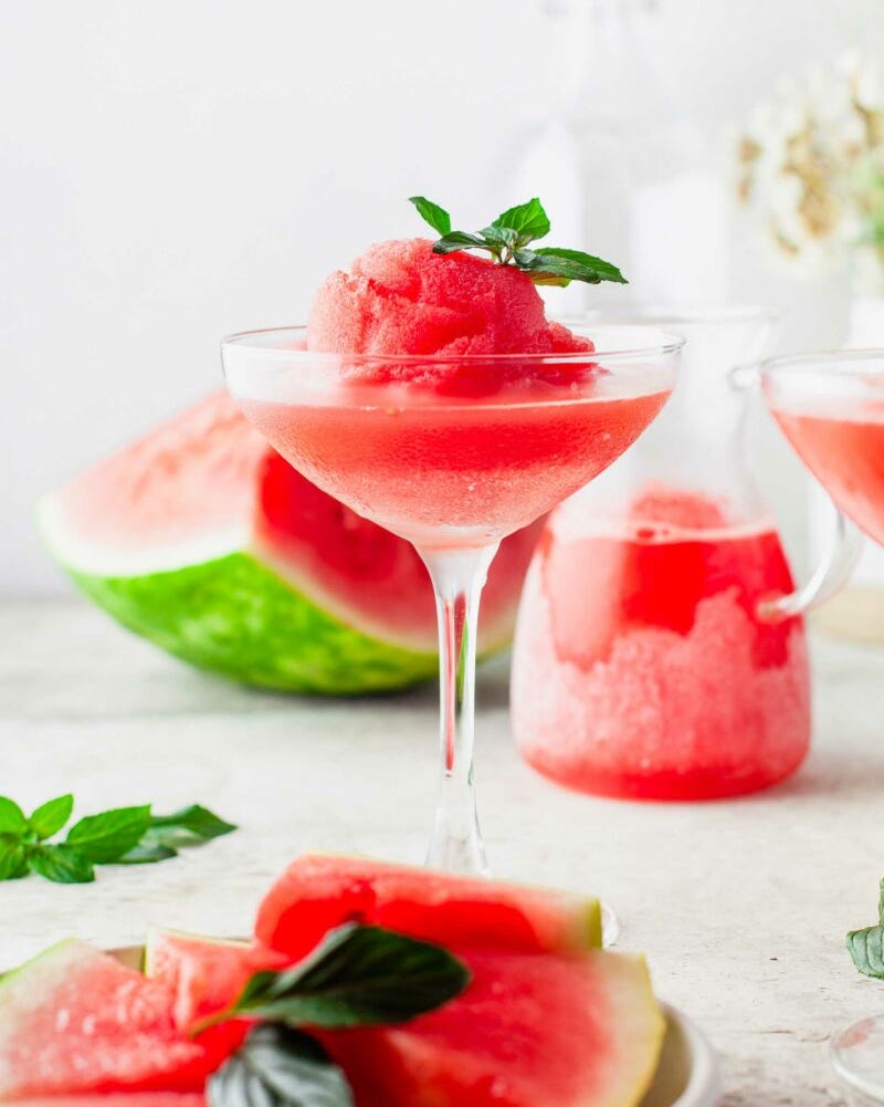 watermelon frose drinks