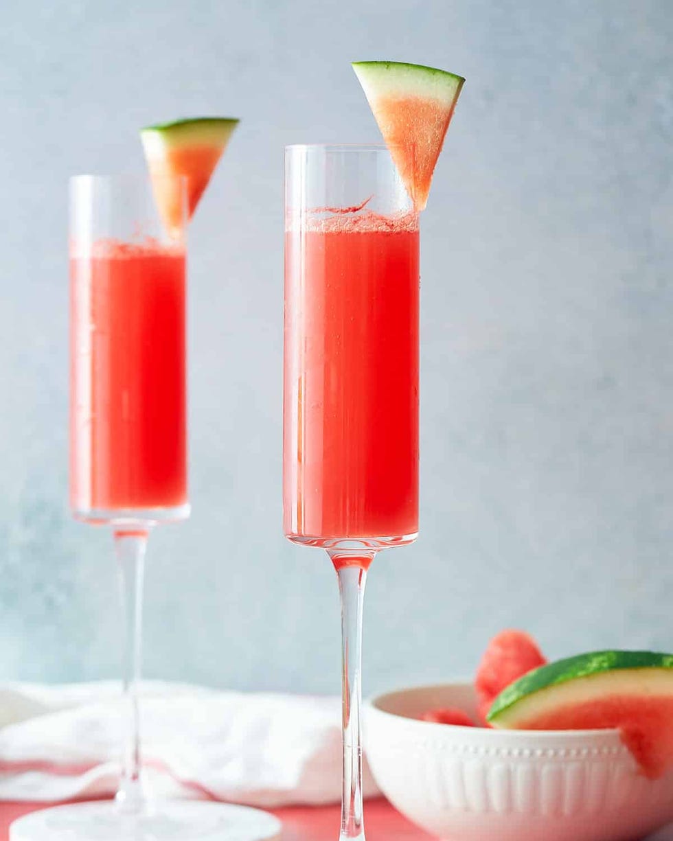 watermelon mimosa drinks