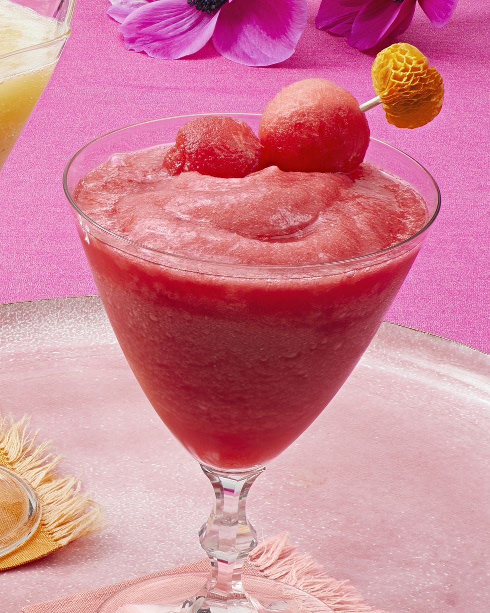 watermelon raspberry frozen sangria drinks