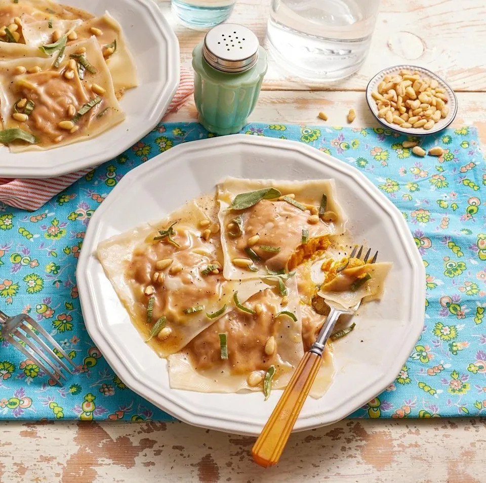 fall pasta pumpkin ravioli