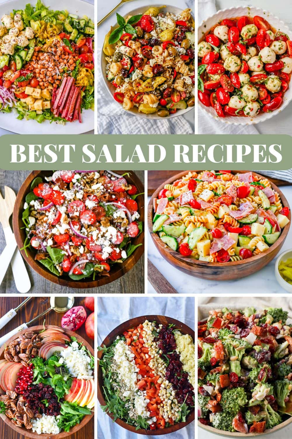 Easy and Healthy Salad Recipes. Fresh Homemade Salads including pasta salad, green salad, fruit salad and summer salads- best salad recipes for any occasion.