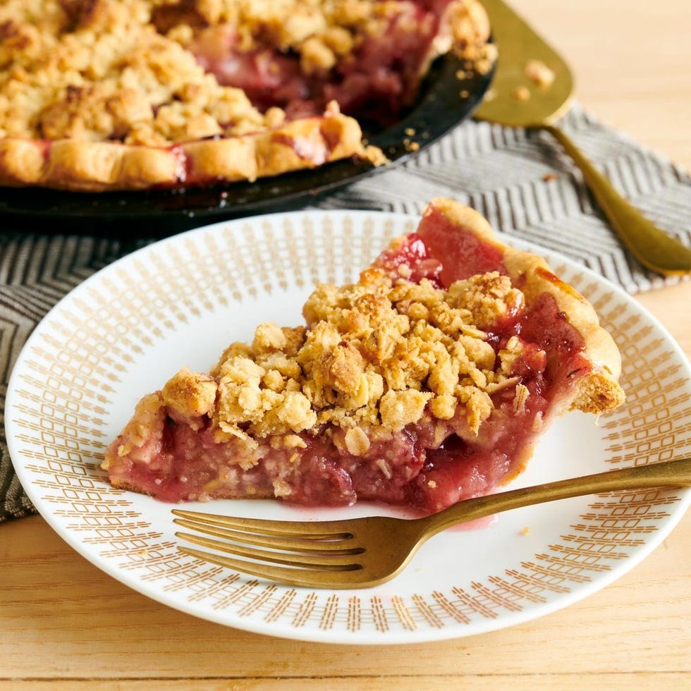 cranberry apple crumb pie