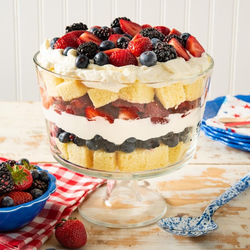 blackberry recipes red white and blue trifle