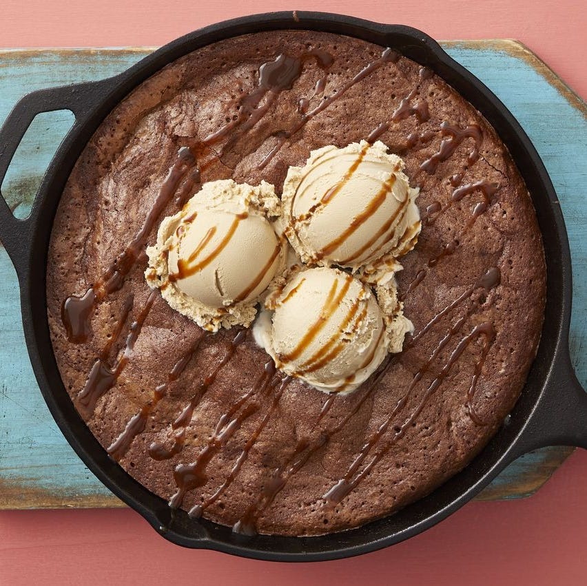 skillet mocha brownie sundae