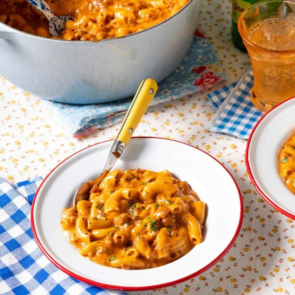 fall pasta homemade hamburger helper