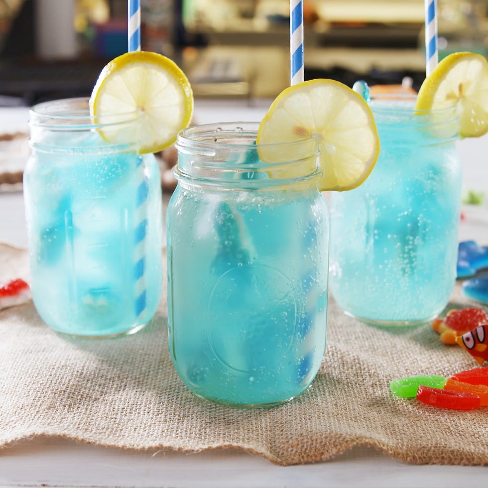 Blue hawaii, Product, Drink, Aqua, Turquoise, Blue lagoon, Italian soda, Plastic bottle, Non-alcoholic beverage, Lemonade, 