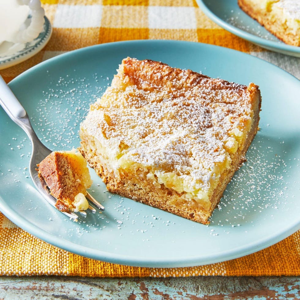 dishes at a midwestern potluck ooey gooey butter cake