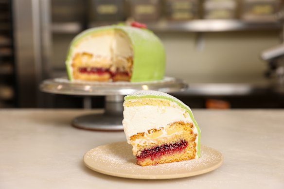 Sydney Swedish cafe Fika’s signature prinsesstarta (Swedish princess cake).