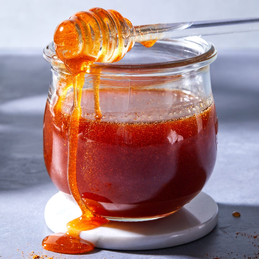 hot honey with biscuits