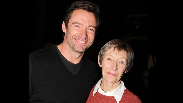 Hugh Jackman with his mother Grace McNeil