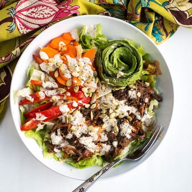summer slow cooker recipes beef tex mex salad