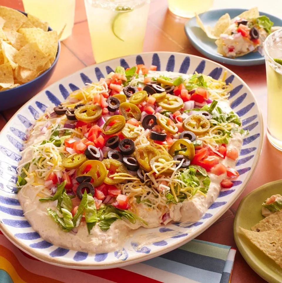 taco dip tailgate food