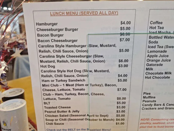You might think your mind is playing tricks when you see the menu prices for the first time at Richard’s Coffee Shop at Welcome Home Veterans Military Museum in downtown Mooresville.