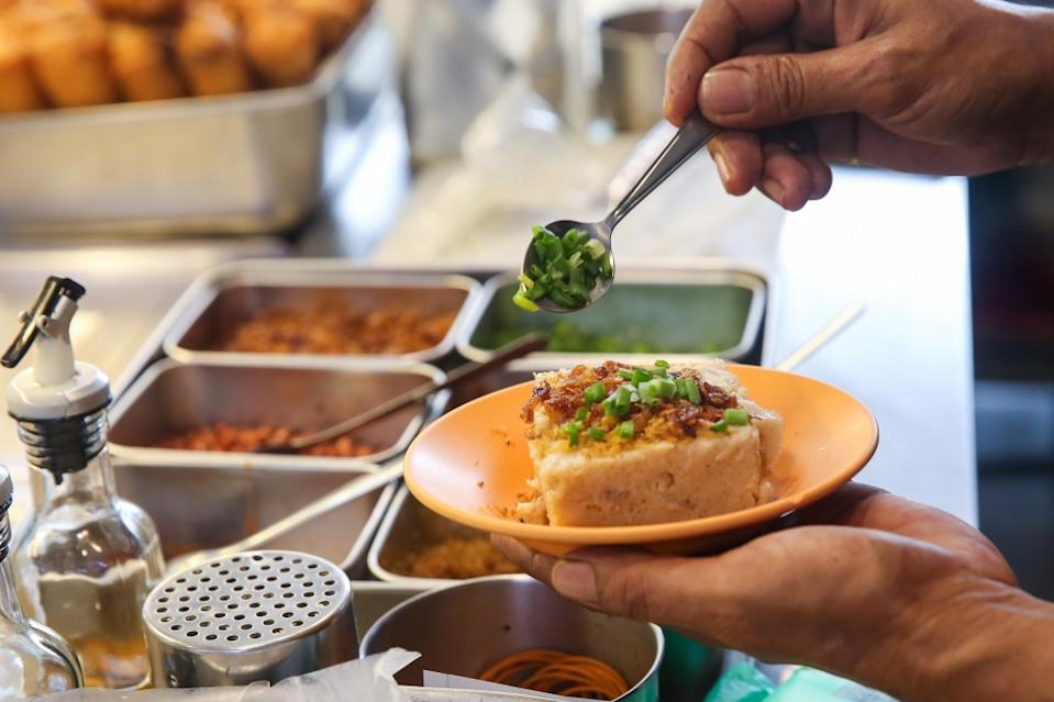 Yam Cake can be customised for vegetarians by omitting the toppings, if needed — Picture by Choo Choy May