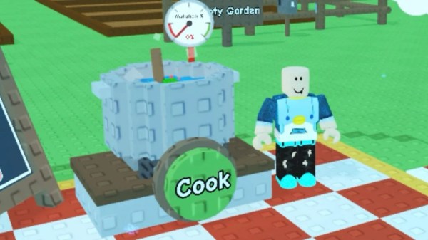 Grow a Garden cooking pot location with Chef Chris