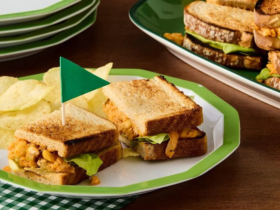 tailgate foods buffalo chickpea sandwich