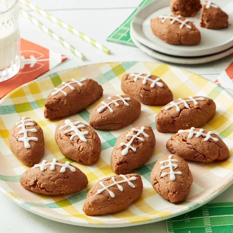 football cookies tailgate food
