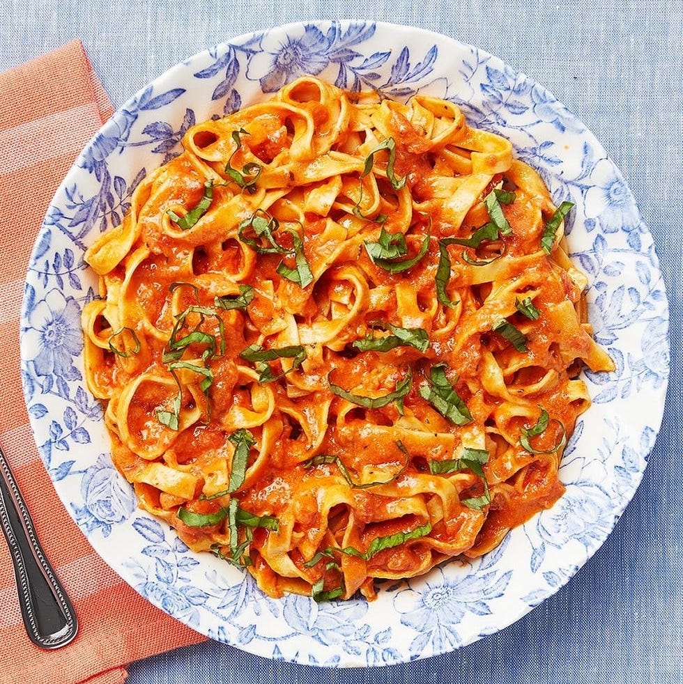 back to school dinners pasta tomato cream sauce