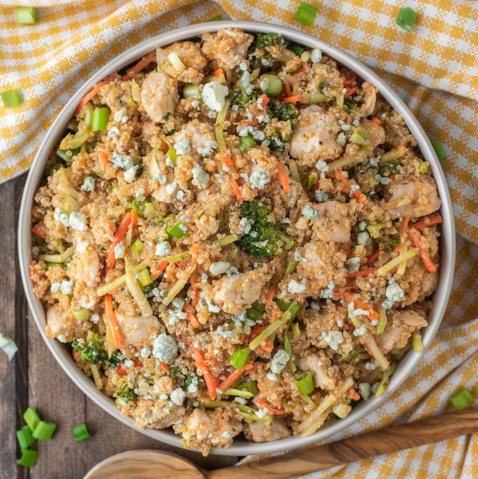 buffalo chicken quinoa salad by chisel & fork